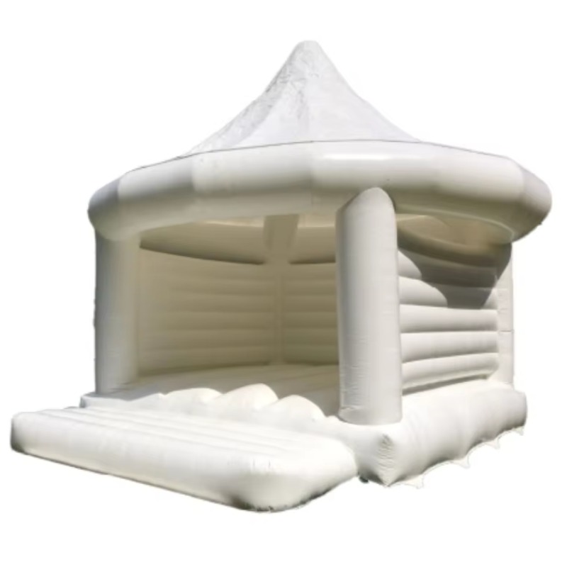 Wedding Event Supply - Şişme Beyaz Düğün Zıplama Evi Çocuklar