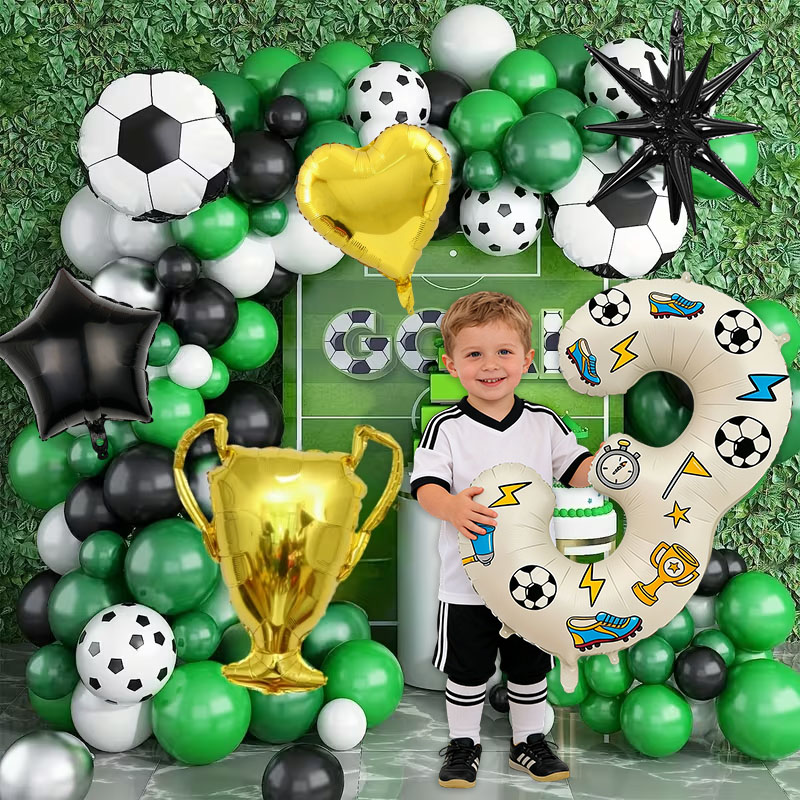 Wedding Supply Kit - Futbol Temalı Balon Kemeri Seti, Doğum
