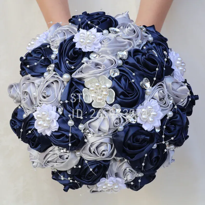 Wedding Supply Factory - Düğün Malzemeleri İnci Taşlı Gül Buketi