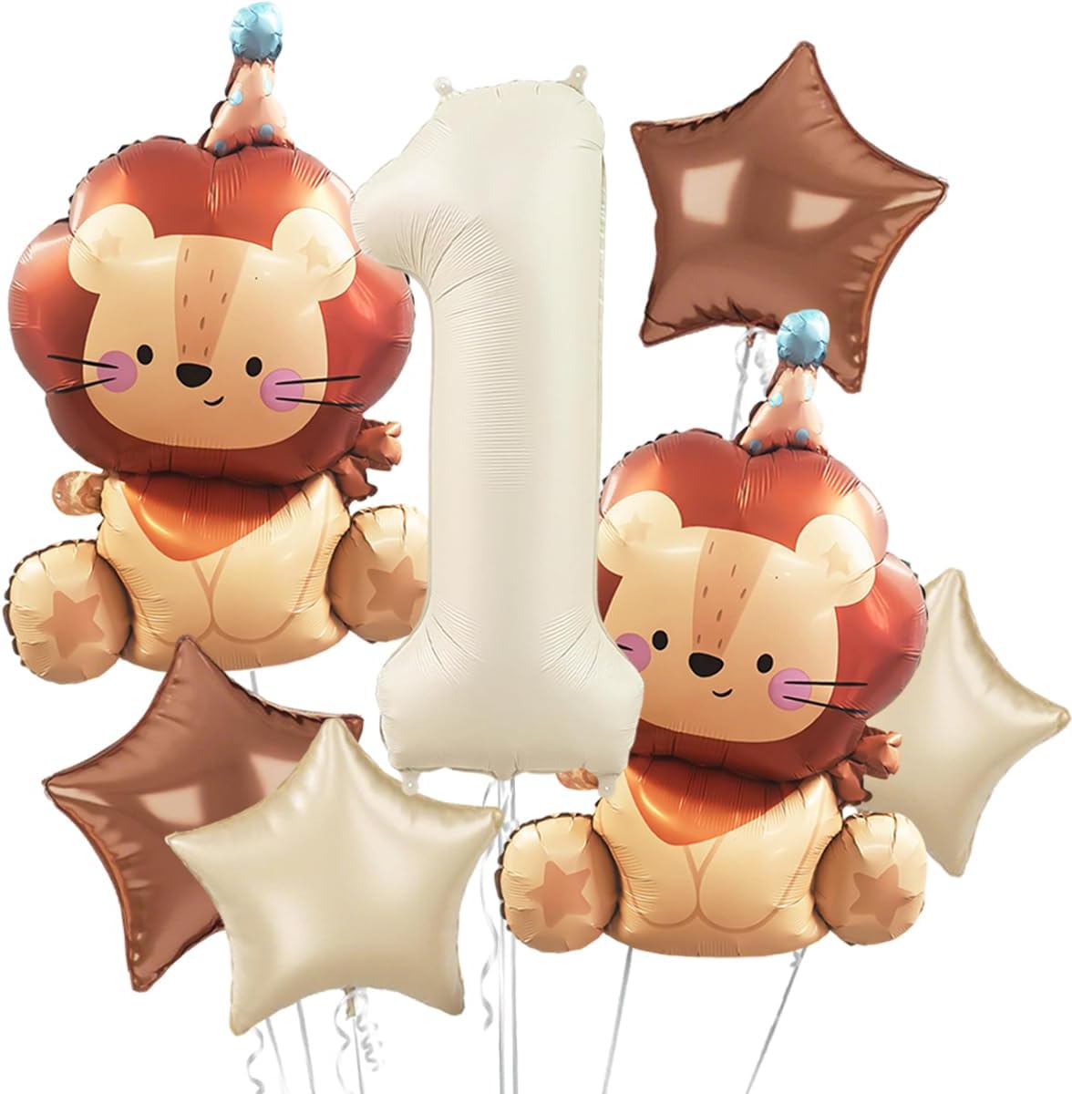 Wedding Zoo - Orman Yaban Hayatı Balon Krem Rengi