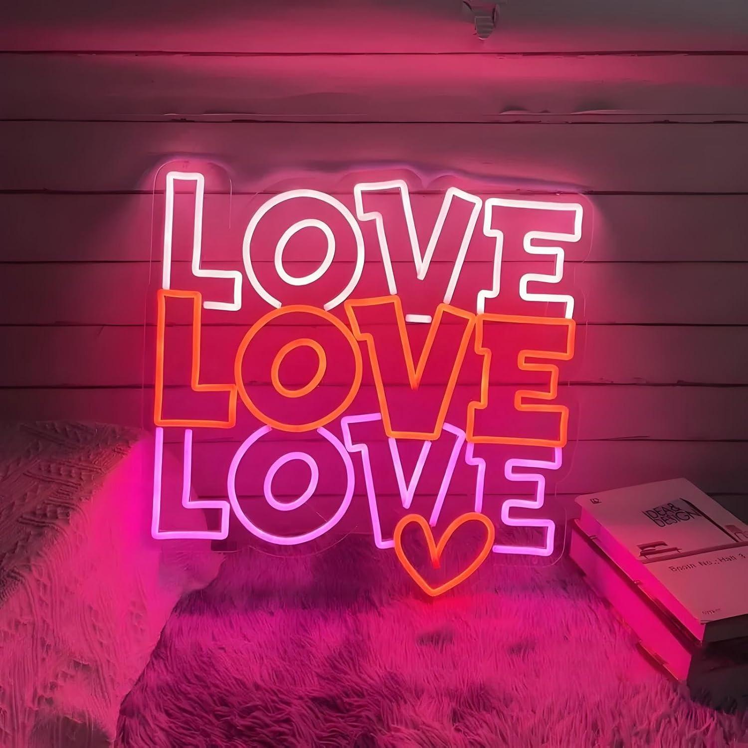 Wedding Led - Aşk Neon Tabela USB Kısılabilir LED