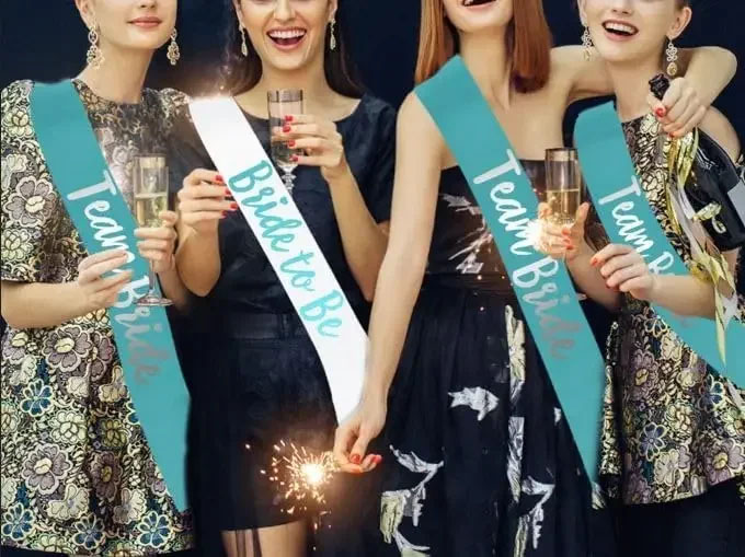 7 adet açık mavi takım gelin s - Bride Tribe Sash incelemesi ve fiyatı