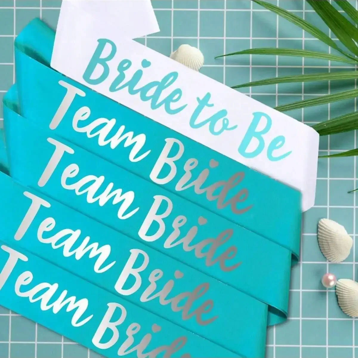 7 adet açık mavi takım gelin s - Bride Tribe Sash incelemesi ve fiyatı
