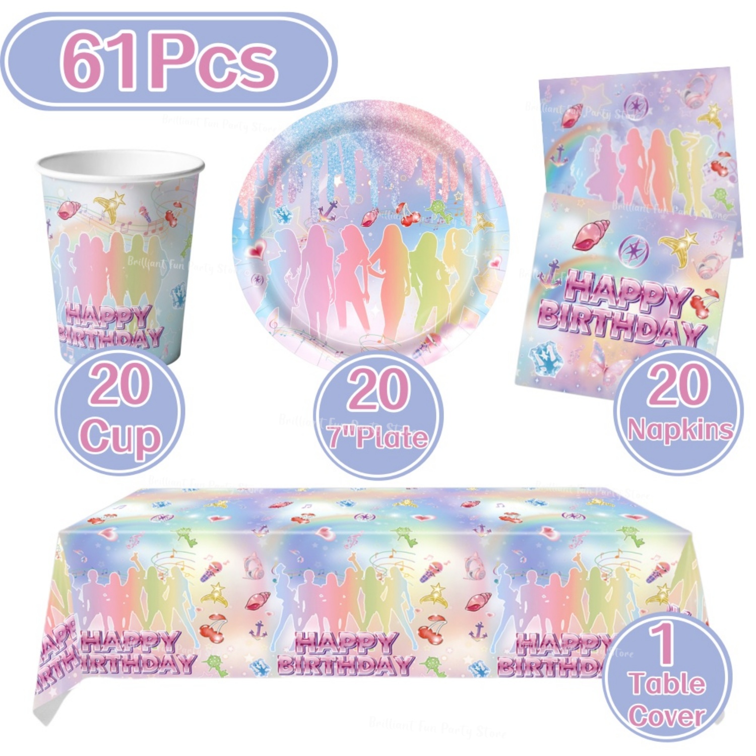 61 Parça Kpop Hayranları Doğum - Wedding Supply Kit incelemesi ve fiyatı