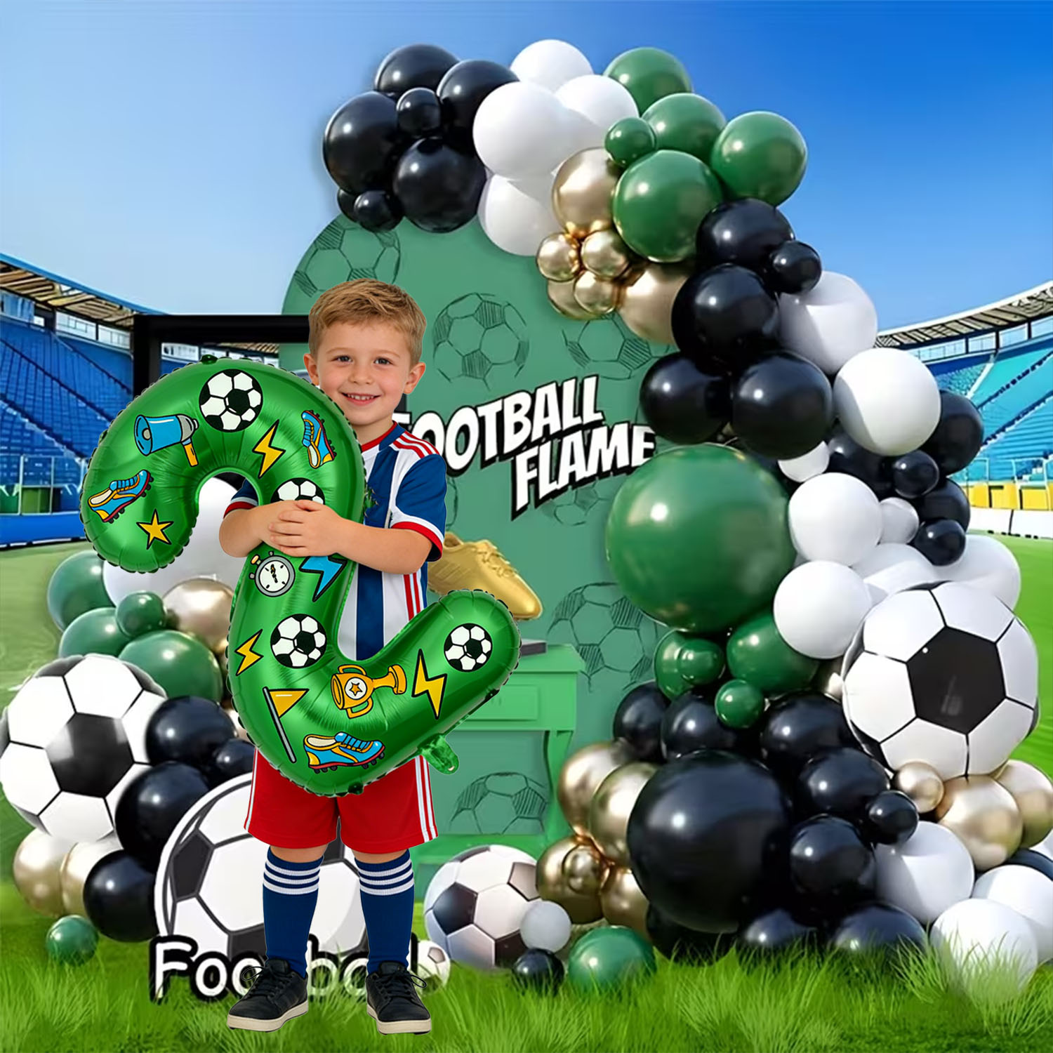 Futbol Temalı Balon Kemeri Set - Wedding Supply Kit incelemesi ve fiyatı