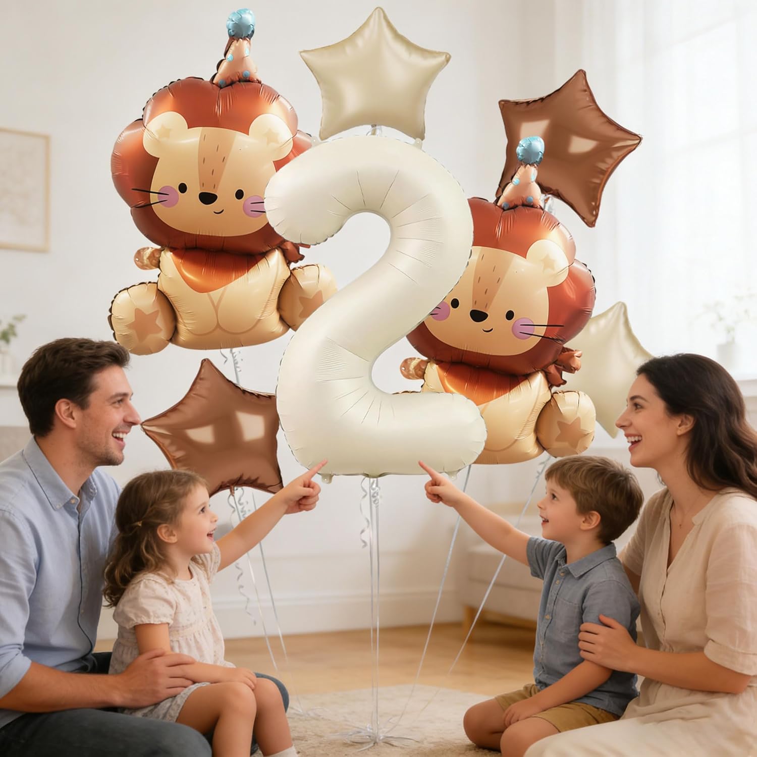 Orman Yaban Hayatı Balon Krem  - Wedding Zoo incelemesi ve fiyatı