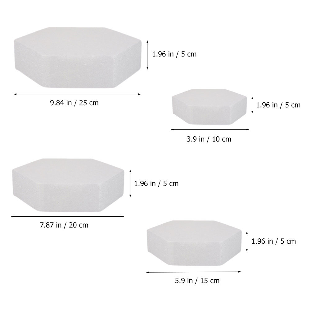 4 Adet Köpük Kek Modeli, Beyaz - Wedding Cake Supply incelemesi ve fiyatı