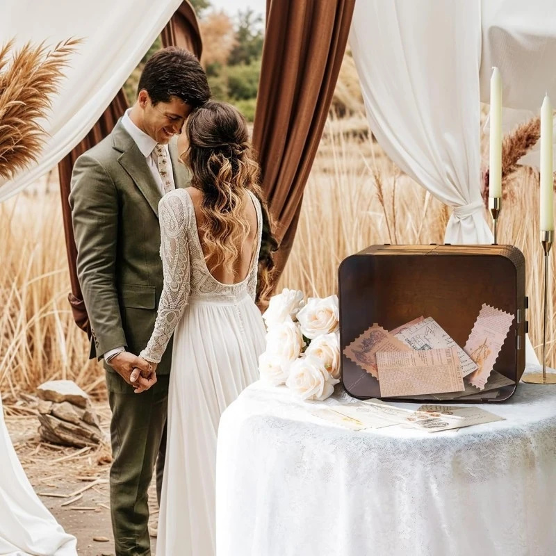 Ahşap Düğün Kart Kutusu Akrili - Wedding Card Box incelemesi ve fiyatı