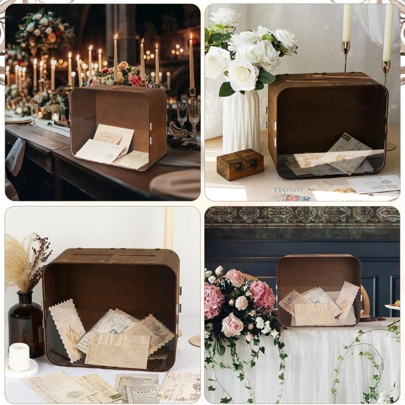 Ahşap Düğün Kart Kutusu Akrili - Wedding Card Box incelemesi ve fiyatı