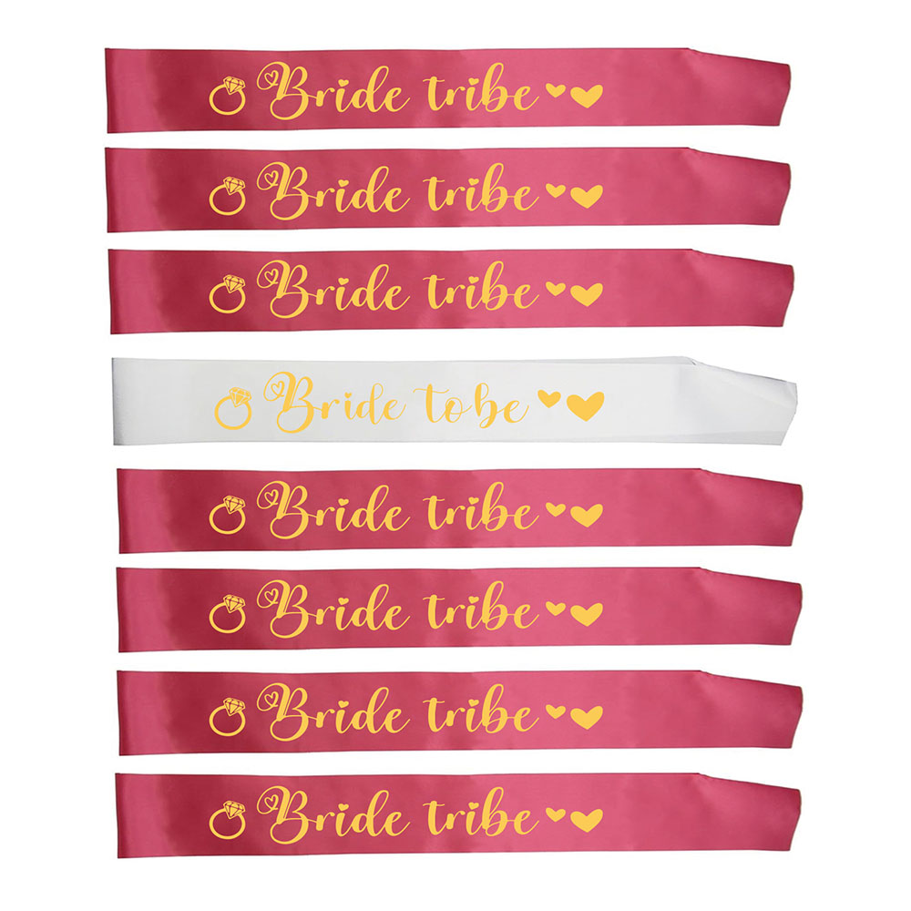 8 adet/takım Gelin Kanat Takım - Bride Tribe Sash incelemesi ve fiyatı